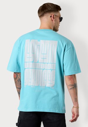 ESTEEM VACATION SERVICES OVERSIZED - T-Shirt print - aqua