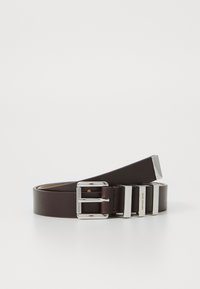 BELT WITH KEEPERS - Pásek - chocolate