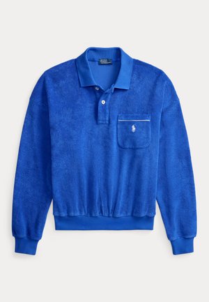 TERRY LONG-SLEEVE POLO SHIRT - Poloskjorter - gala blue
