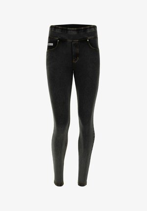 Freddy N.O.W.® YOGA DENIM - Jeans Skinny Fit - black jeans yellow seams