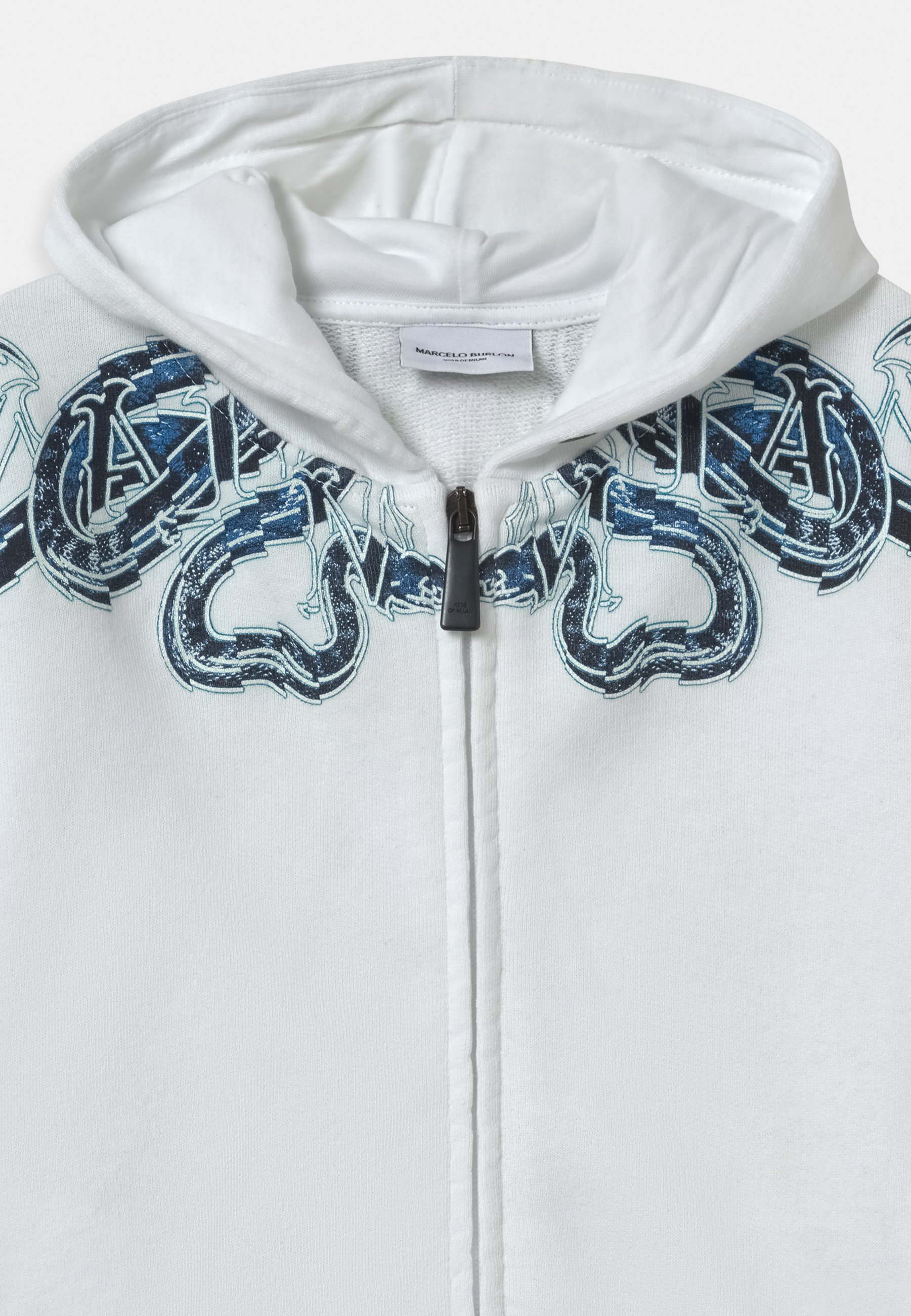 marcelo burlon snake moletom com capuz