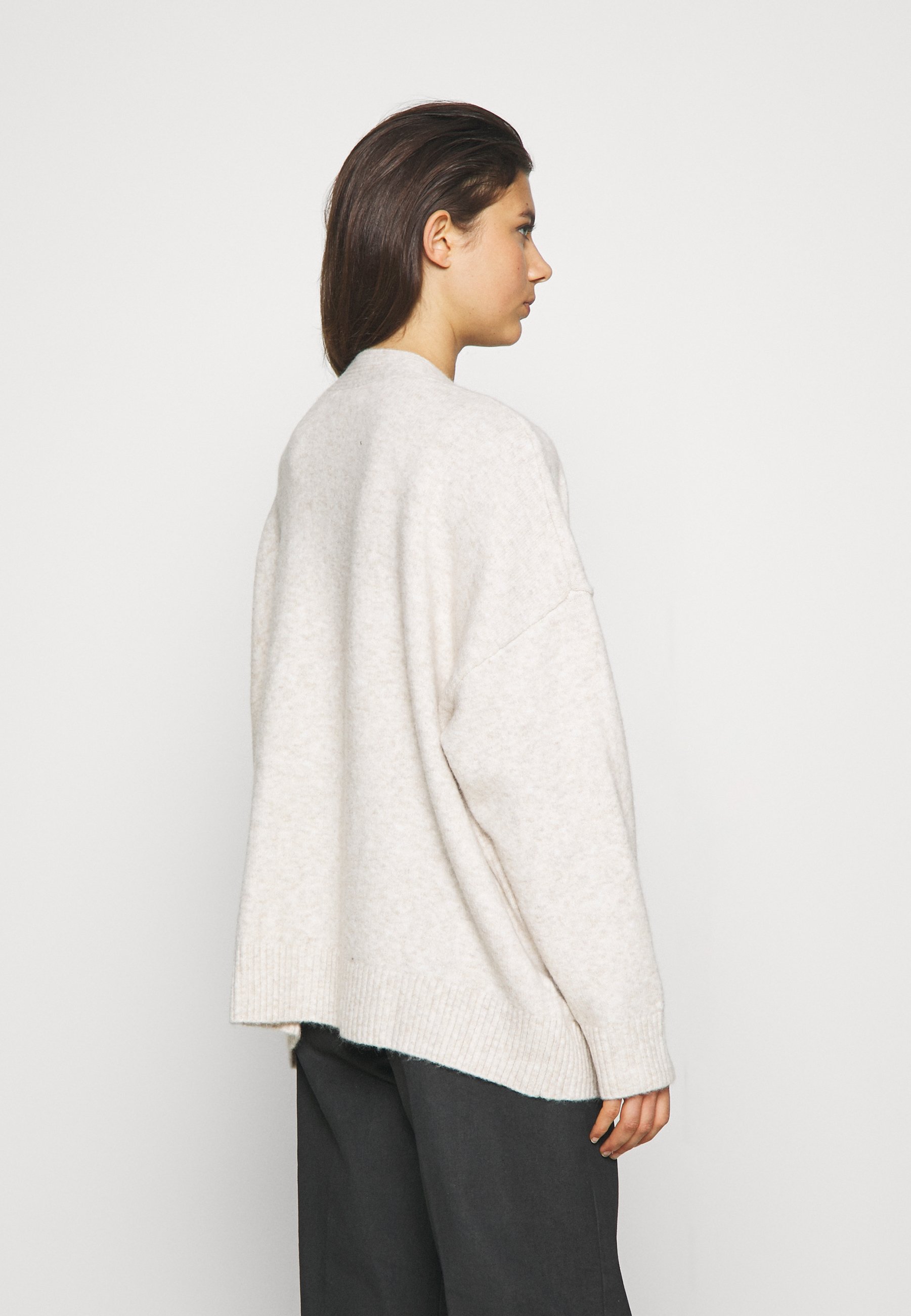 Monki Cardigan - light beige melange 
