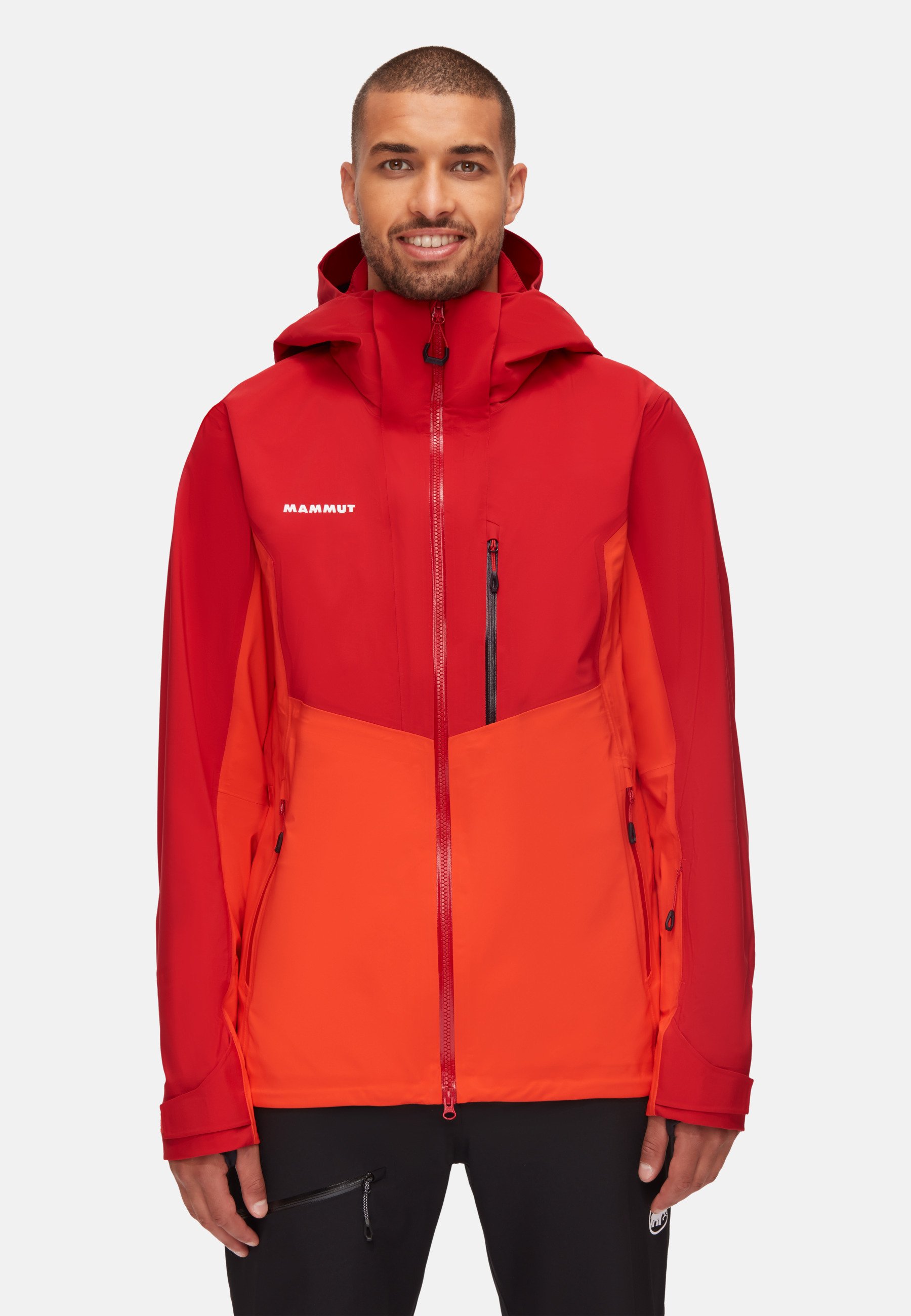 Mammut STONEY - Giacca da sci - magma spicy/rosso - Zalando.it