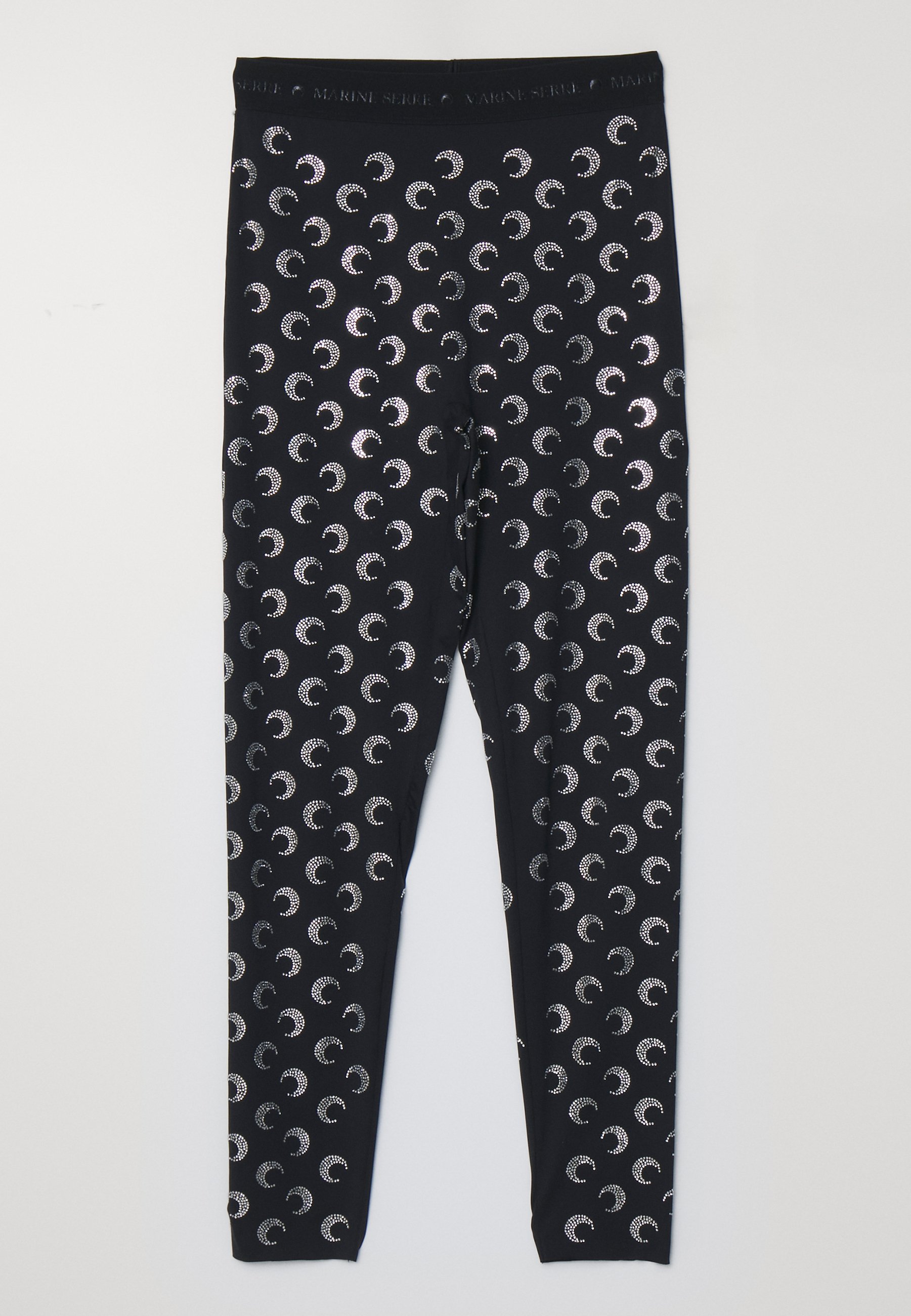 MARINE SERRE MOON - Leggings - Trousers - black strass/black