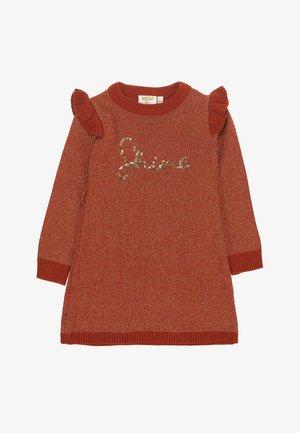UBS2 APLICACIÓN LENTEJUEL - Gebreide jurk - naranja