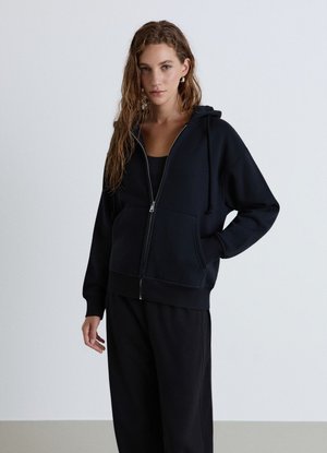Calliope, FELPA TINTA UNITA - Sweatjacke - ultrablack