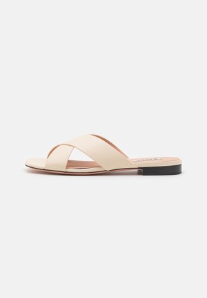 Bally LARISE FLAT - Matalakantaiset pistokkaat - bone