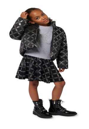 Michael Kors Kids PATINEUSE IMPRIMÉE - Jupe trapèze - black