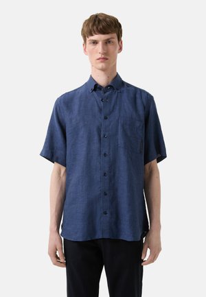 KURZARM LYKOS - Hemd - navy blau