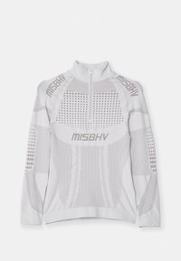 SPORT EUROPA QUARTER ZIP LONGSLEEVE UNISEX - Tops ar garām piedurknēm - light grey