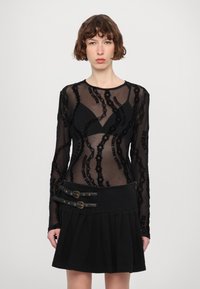 Versace Jeans Couture Top s dlhým rukávom - black