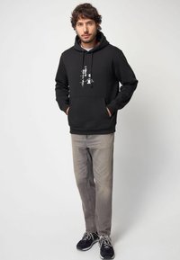 Next GRAPHIC REGULAR FIT - Sweatshirt - mottled black