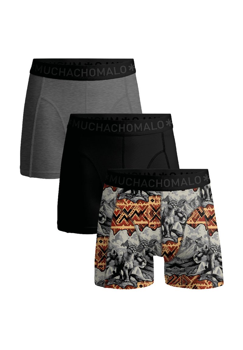 MUCHACHOMALO 3 PACK - Nadrág - print black grey