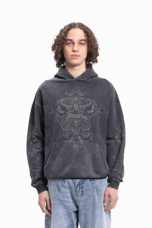 VINTAGE TRIBAL BLACK WASHED - Mikina - black