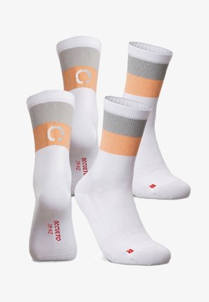 OCCULTO, 2 PACK RENNRAD UNISEX - Socken - apricot-weiß