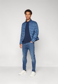 Tommy Jeans SLIM LINEAR TEE - Camisola de manga comprida - dark night navy