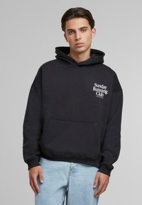 Another Cotton Lab SUNDAY RUNNING CLUB OVERSIZED - Hættetrøje - black