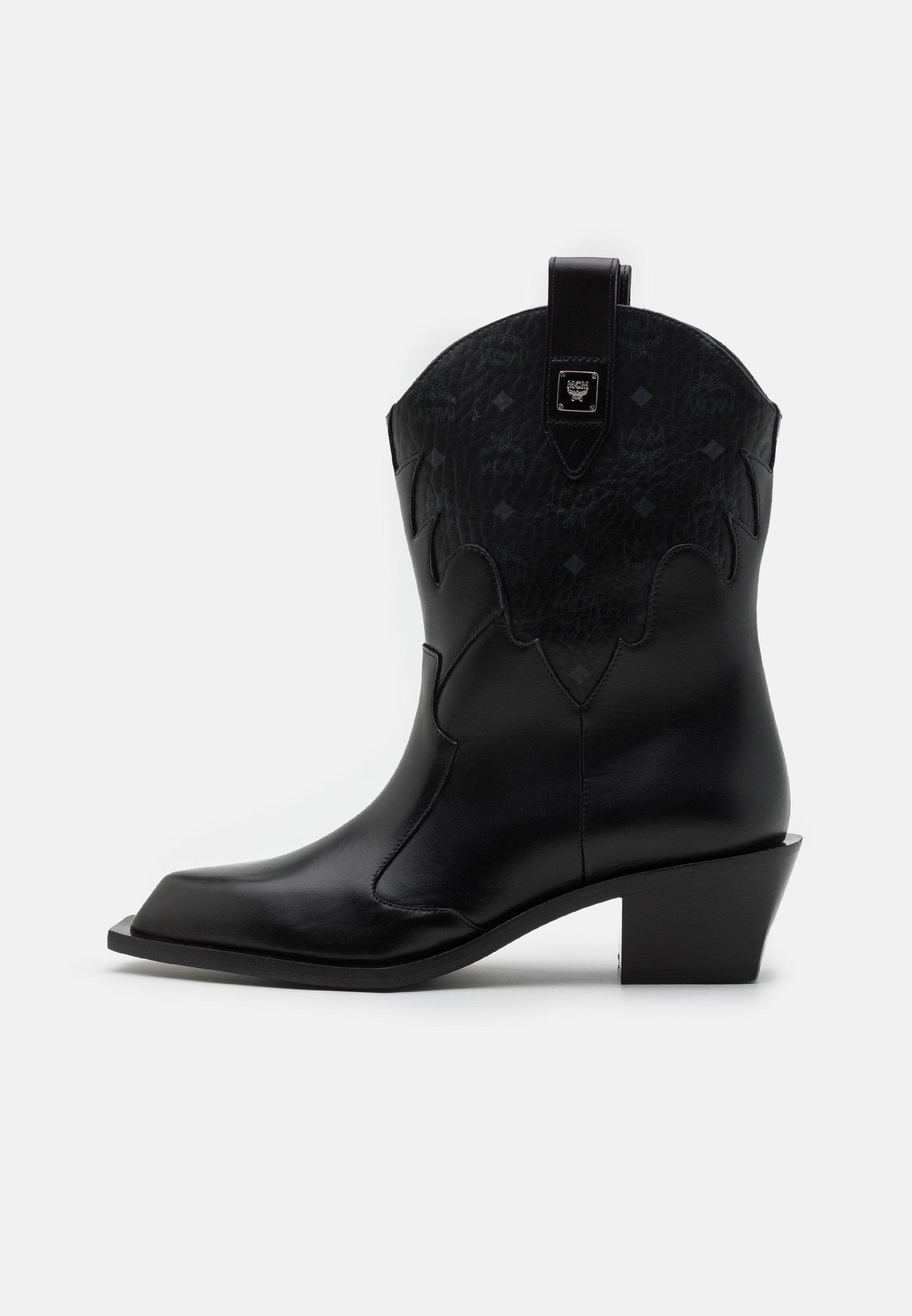 MCM BOOTS - Cowboy-/Bikerstiefelette - black/schwarz - Zalando.de
