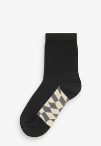 Next SEVEN PACK OLDER - Socken - black checkerboard stripe