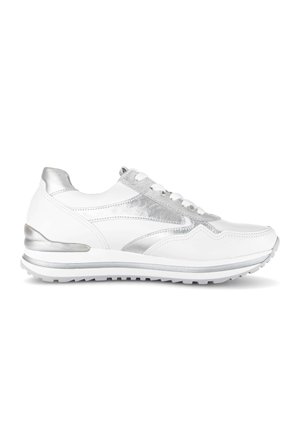 Sneakers laag - weiss silber