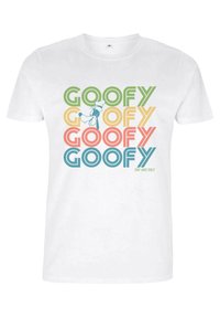 Disney DISNEY CLASSIC MICKEY RETRO STACK GOOFY UNISEX - T-shirt con stampa - white