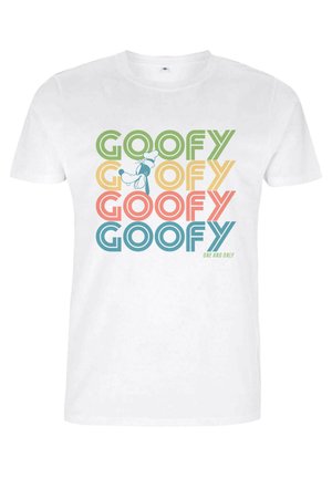 DISNEY CLASSIC MICKEY RETRO STACK GOOFY UNISEX - T-shirt imprimé - white
