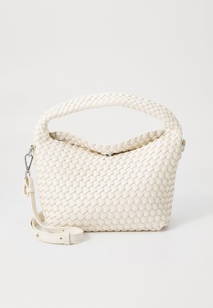 TWIST BRAIDED STRUCTURE - Handbag - white sand