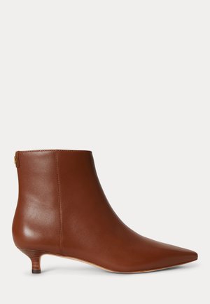 Lauren Ralph Lauren, FRANCESCA CALFSKIN BOOTIE - Klassiset nilkkurit - lauren tan