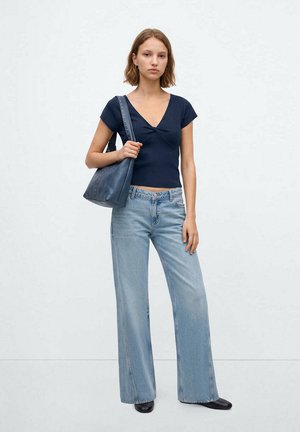 Mango Kids, TEEN - Triko s potiskem - dark blue