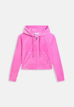 Juicy Couture MADISON - Bluză de molton cu fermoar - super pink