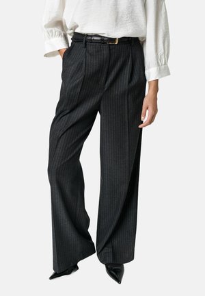Soaked in Luxury SLMALODI - Housut - grey melange pinstripe
