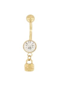 My Jewellery NAVEL PIERCING WITH LOCK - Autres accessoires - gold coloured