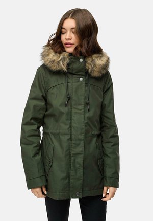 Wintermantel - dark olive