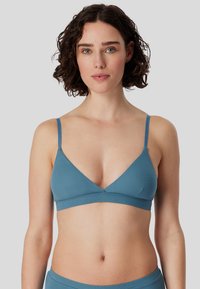 Schiesser MIT HERAUSNEHMBAREN PADS - PURE - Reggiseno a triangolo - blaugrau