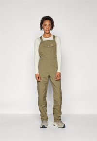 Fjällräven VARDAG DUNGAREE TROUSERS W - Hlače za na prostem - green
