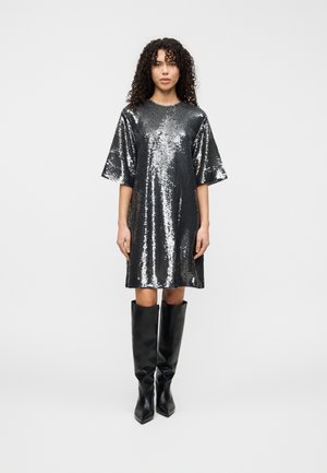 NORI - Vestito elegante - silver-coloured