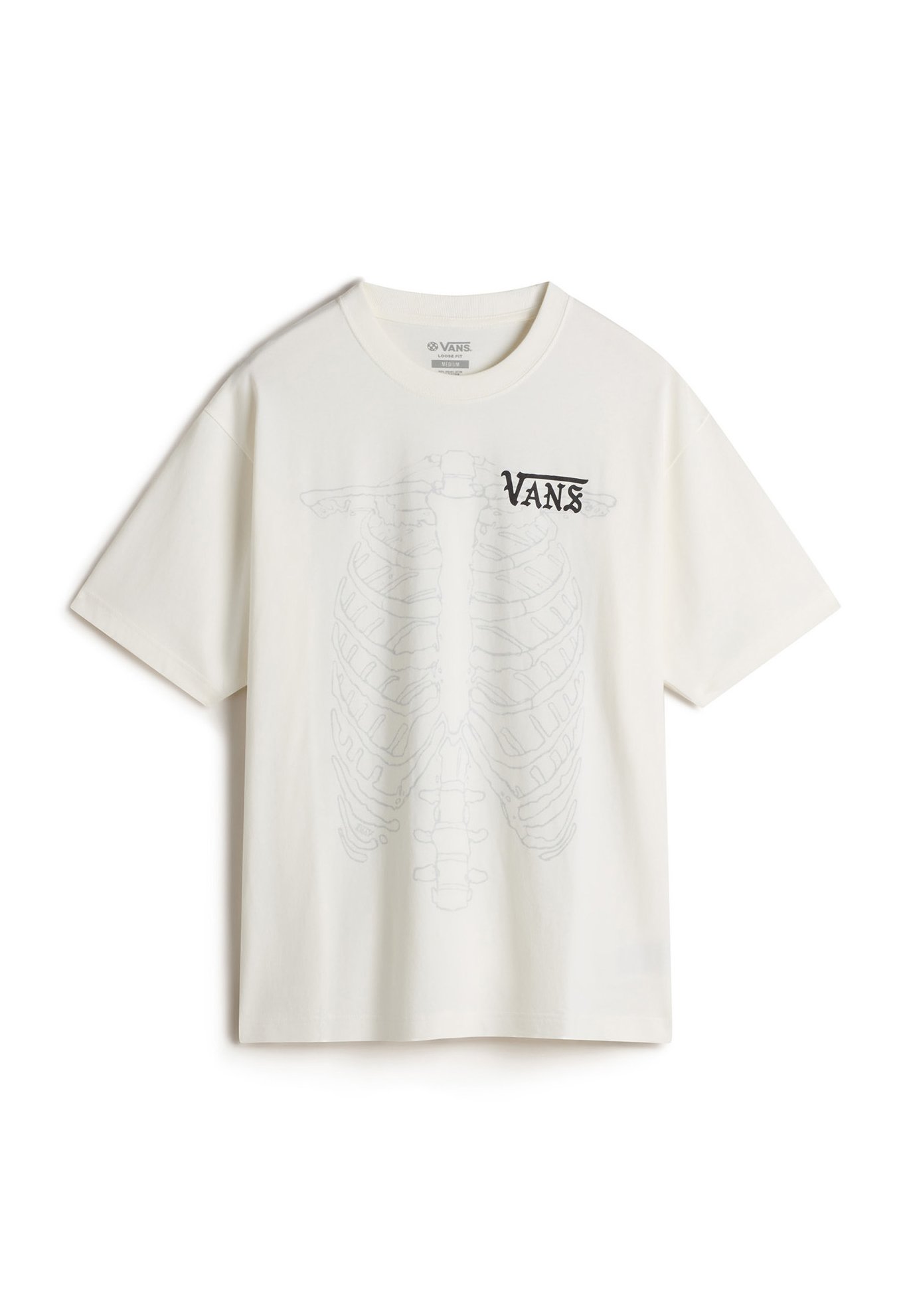 Vans MTE RIBCAGE REVERSIBLE - Triko s potiskem - white