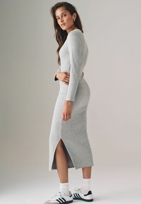 THE SET 3 PACK LONG SLEEVE BODYCON  - Pulóverruha - black grey marl taupe brown