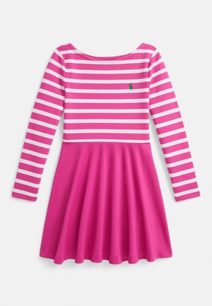 STRIPED STRETCH PONTE DRESS - Trikotaažkleit - college pink