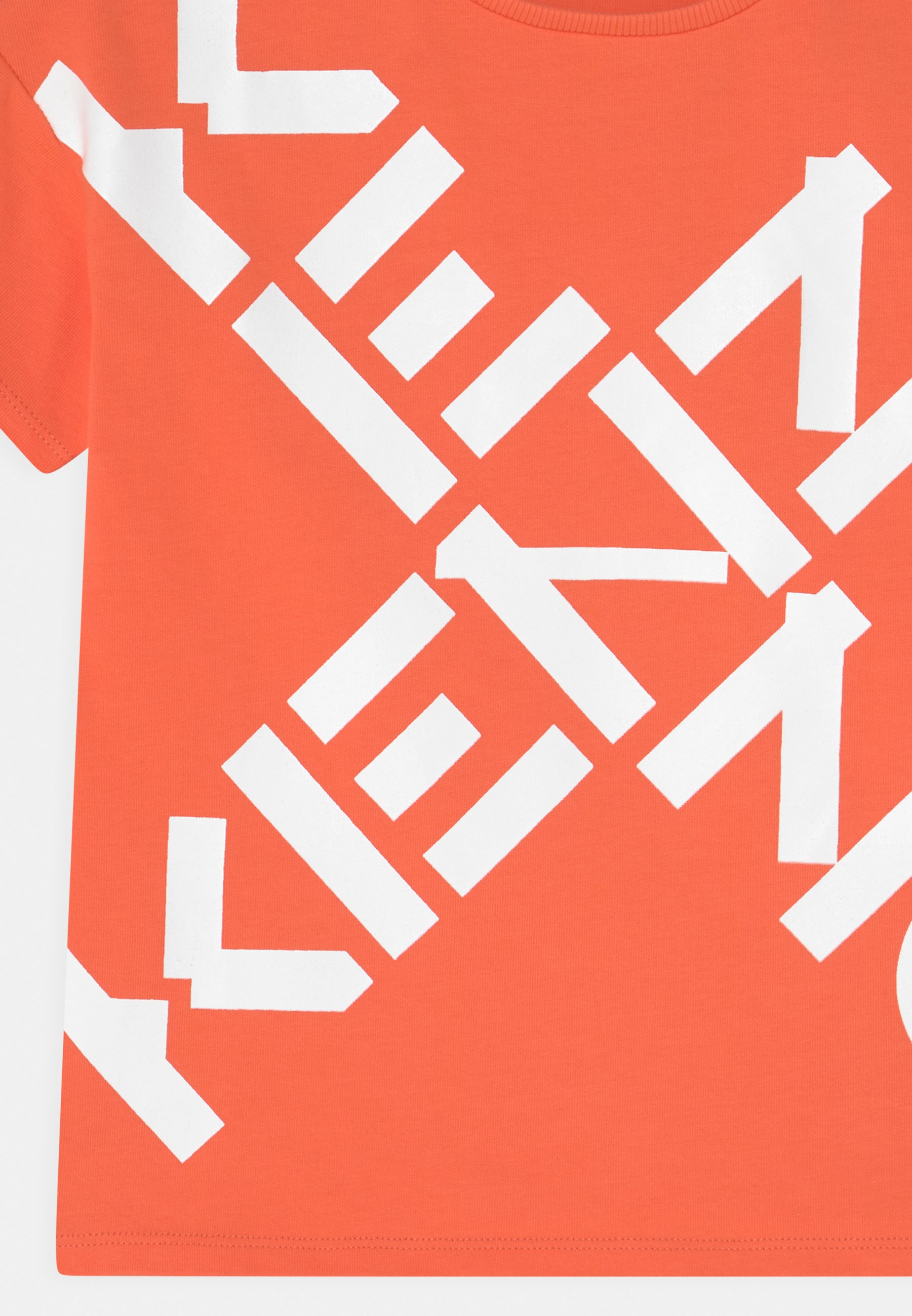 KENZO kids SHORT SLEEVES TEE - Print T-shirt - coral red/blue - Zalando.de