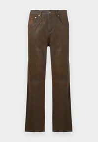 MUD WASHED PANT - Jean droit - brown