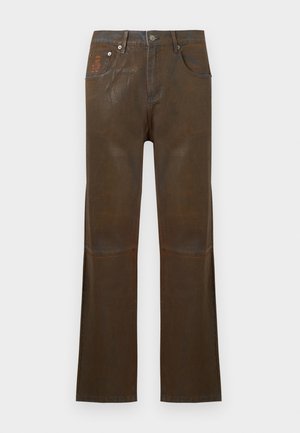 MUD WASHED PANT - Jean droit - brown