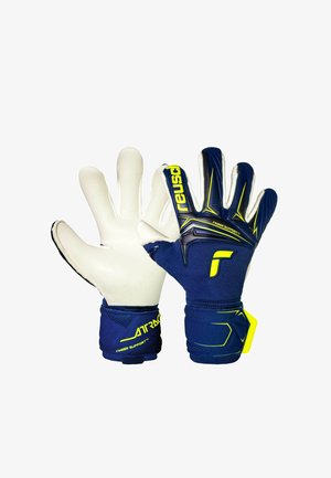 Reusch, TORWARTHANDSCHUHE ATTRAKT DUO FINGER SUPPORT UNISEX - Torwarthandschuh - premium blue sfty yellow