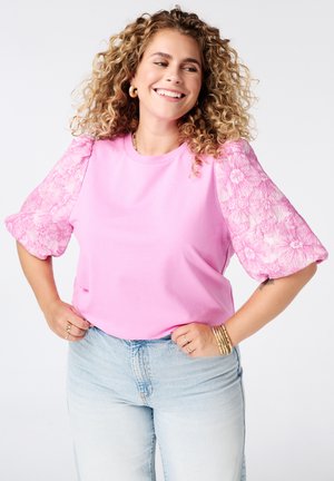 MS Mode, MS MODE TOP NOT TRANSLATED - T-shirt imprimé - bright pink