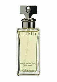 Calvin Klein Eternity -tuoksupullossa on suorakulmainen lasimuotoilu, jossa on hopeinen kansi. Neste on vaaleankeltainen ja se tuo esiin tyylikkään, modernin estetiikan.