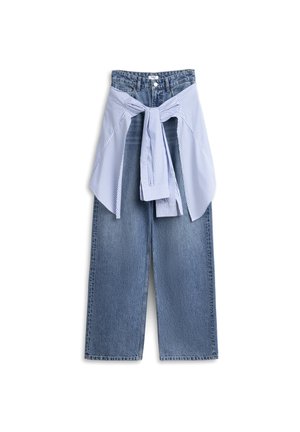 Twist, TWIST JEAN PANTS SHIRT DETAILS JEANS - Wide Leg - indigo