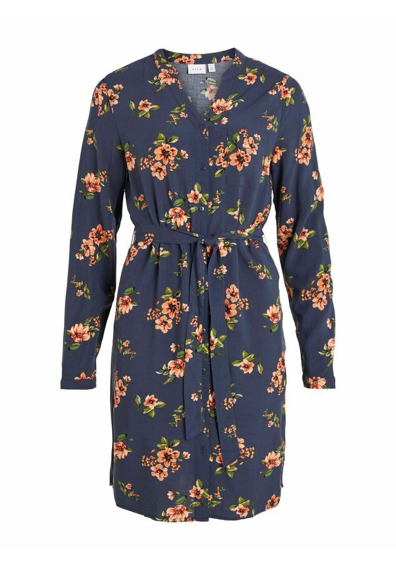 Vila Blousejurk donkerblauw Vila Blousejurk donkerblauw