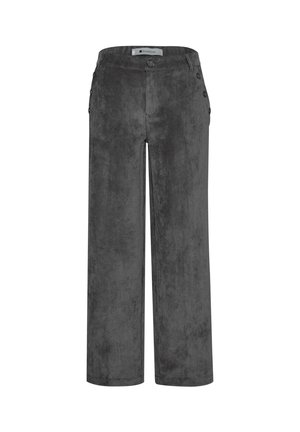 Street One, MID WAIST STRAIGHT LEG HOSE MIT KNÖPFEN - Stoffhose - gravel grey