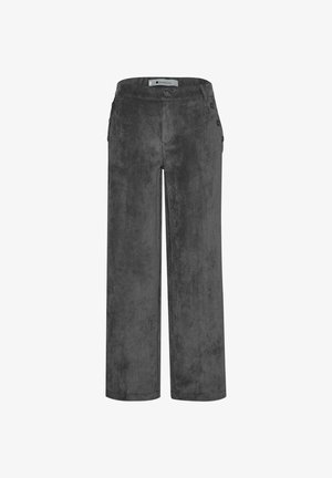 Street One, MID WAIST STRAIGHT LEG HOSE MIT KNÖPFEN - Stoffhose - gravel grey