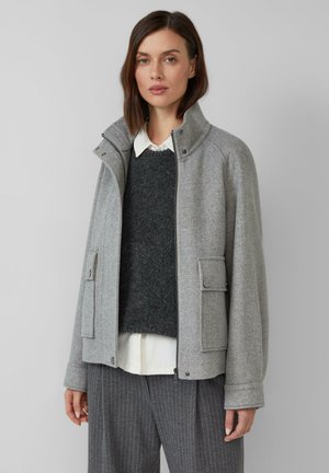 AVEC MOTIF PIED-DE-POULE - Leichte Jacke - grau meliert